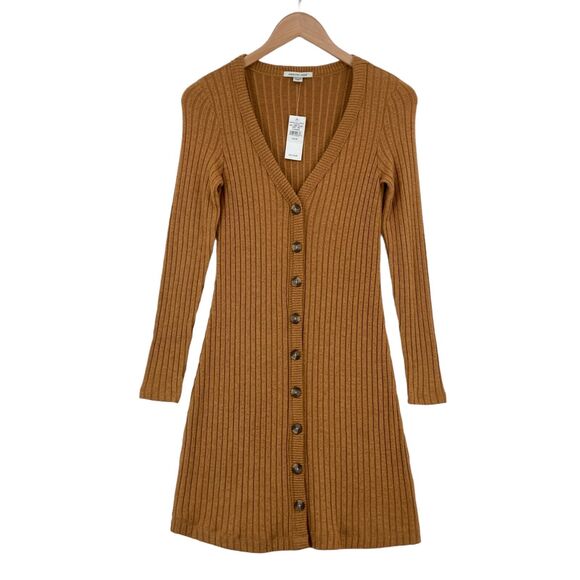 American Eagle Outfitters Dresses & Skirts - American Eagle Outfitters Sweater Dress Womens XS Camel Color Knit Viscose Blend